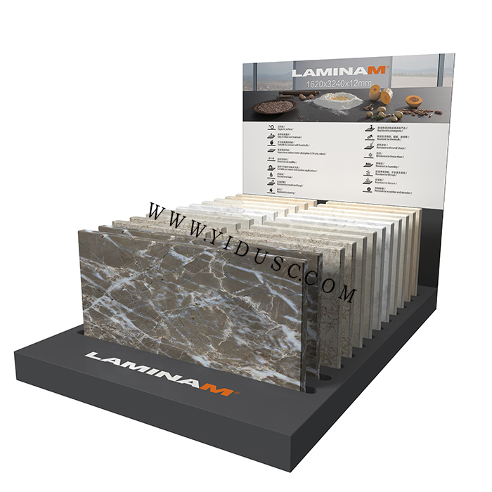 岩板样品展示架_金属瓷砖台面展示架CE001