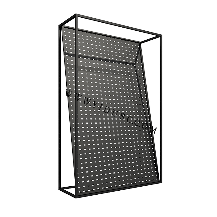 新款瓷砖洞洞板展示架_岩板样品金属展示架QM002