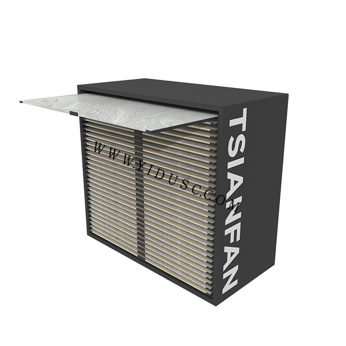 岩板推拉展示柜_瓷砖抽拉式展示柜 CC002