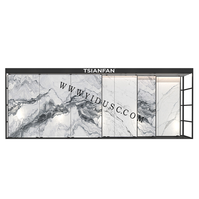 瓷砖展厅推拉展架 岩板推拉展架 大板瓷砖架